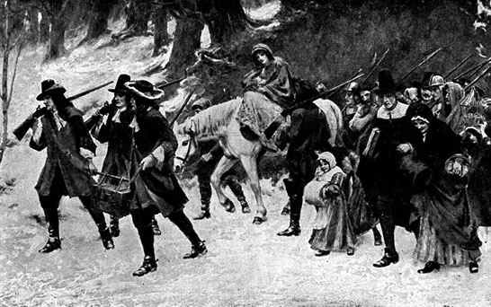 Huguenots fleeing France